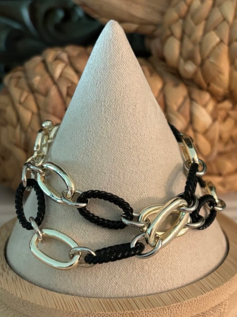 Boutique Mixed Metal Toggle Bracelet